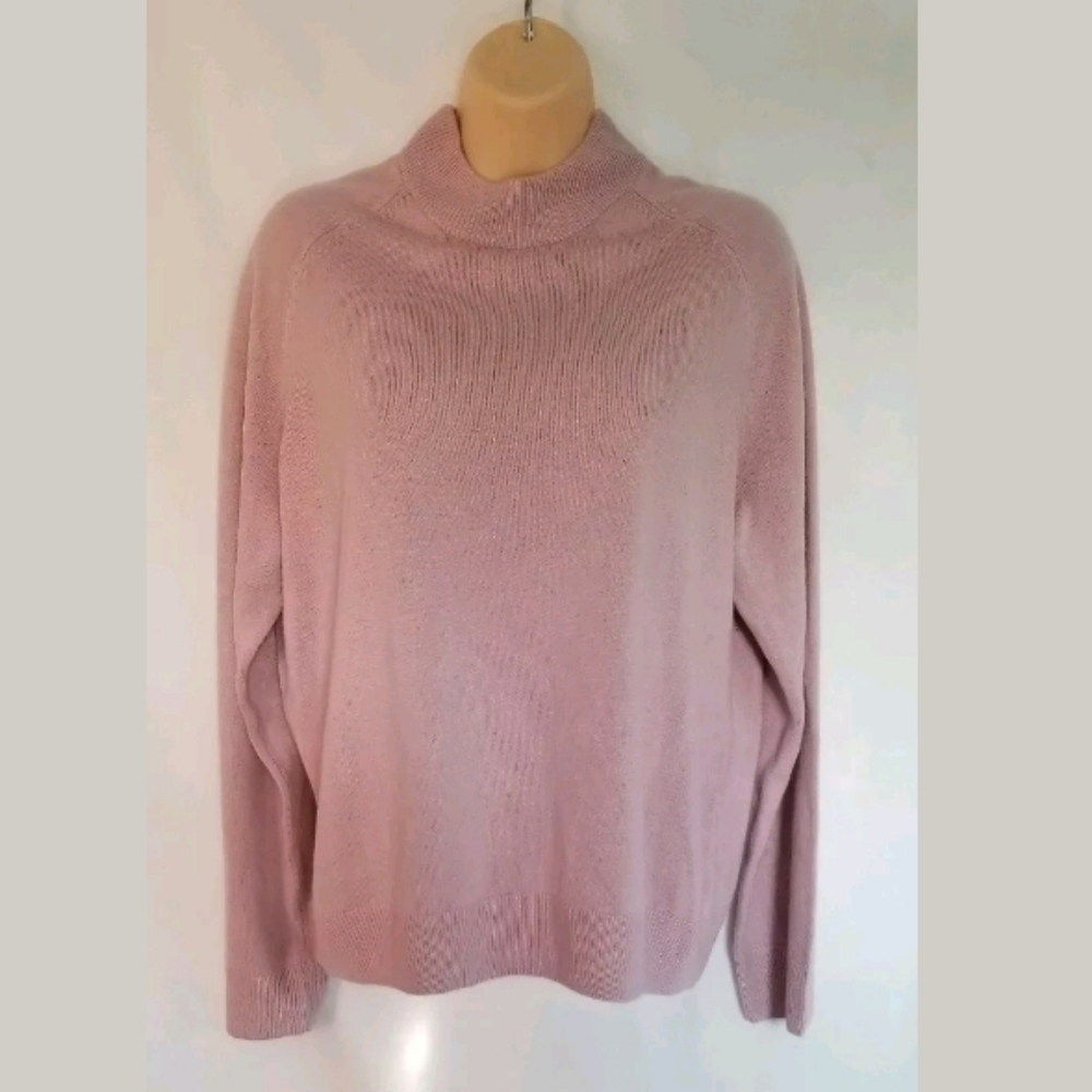 NWT Women's Pierri Cardin Pink Cozy Long Sleeve w Back Zipper Size Large